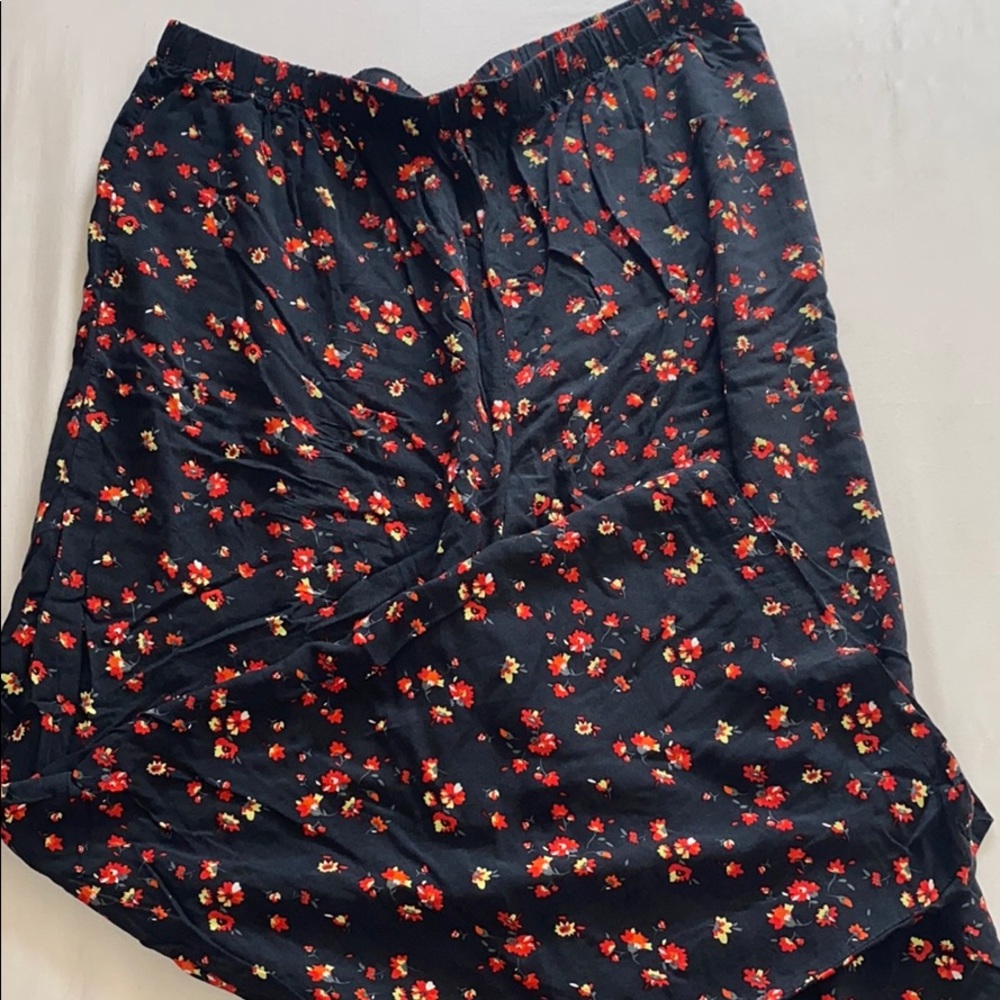 Blue Boho Floral Pants